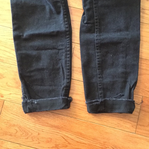 Cropped Black Skinny Jeans - Picture 6 of 8